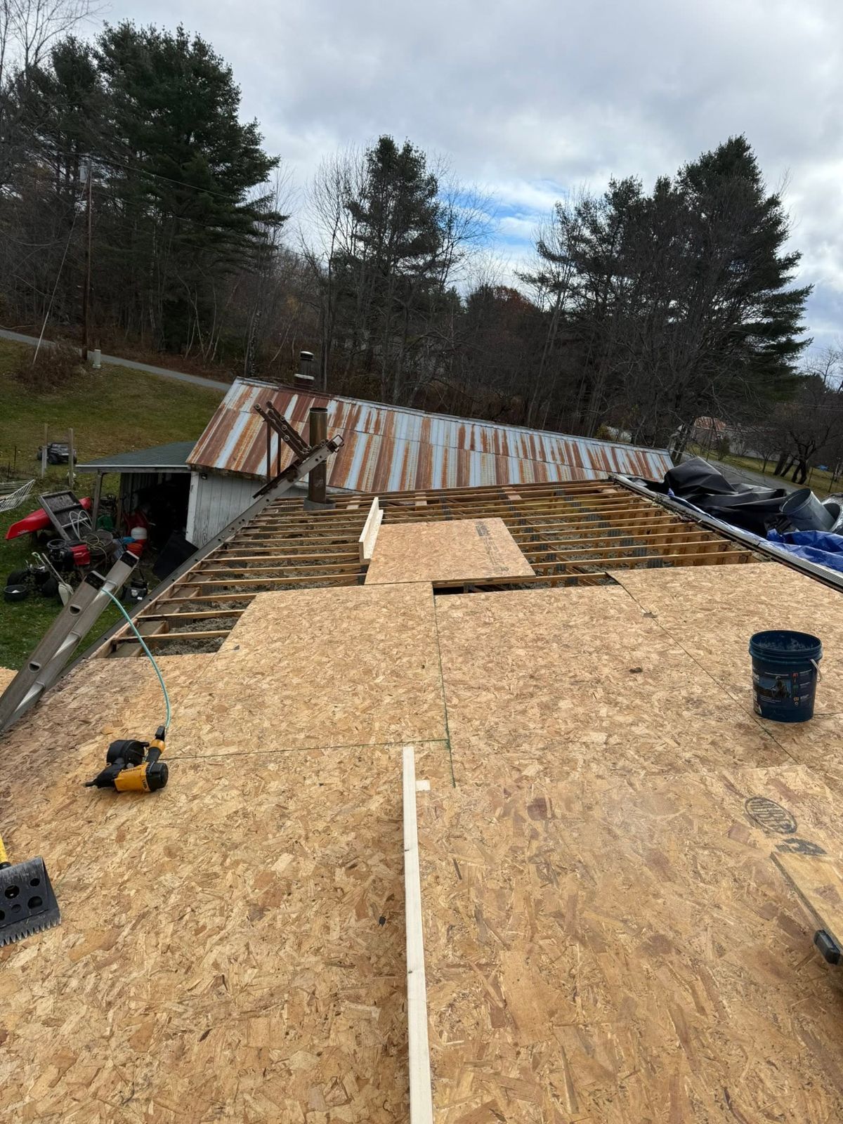 Tear-off and new decking